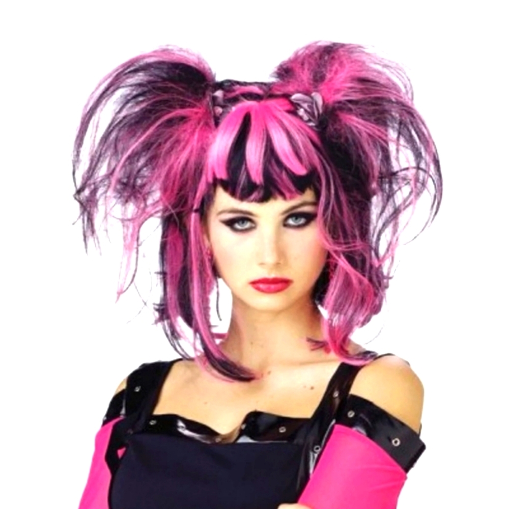: new pink and black Bad Fairy Wig adult wig one sz fits most ages 8+